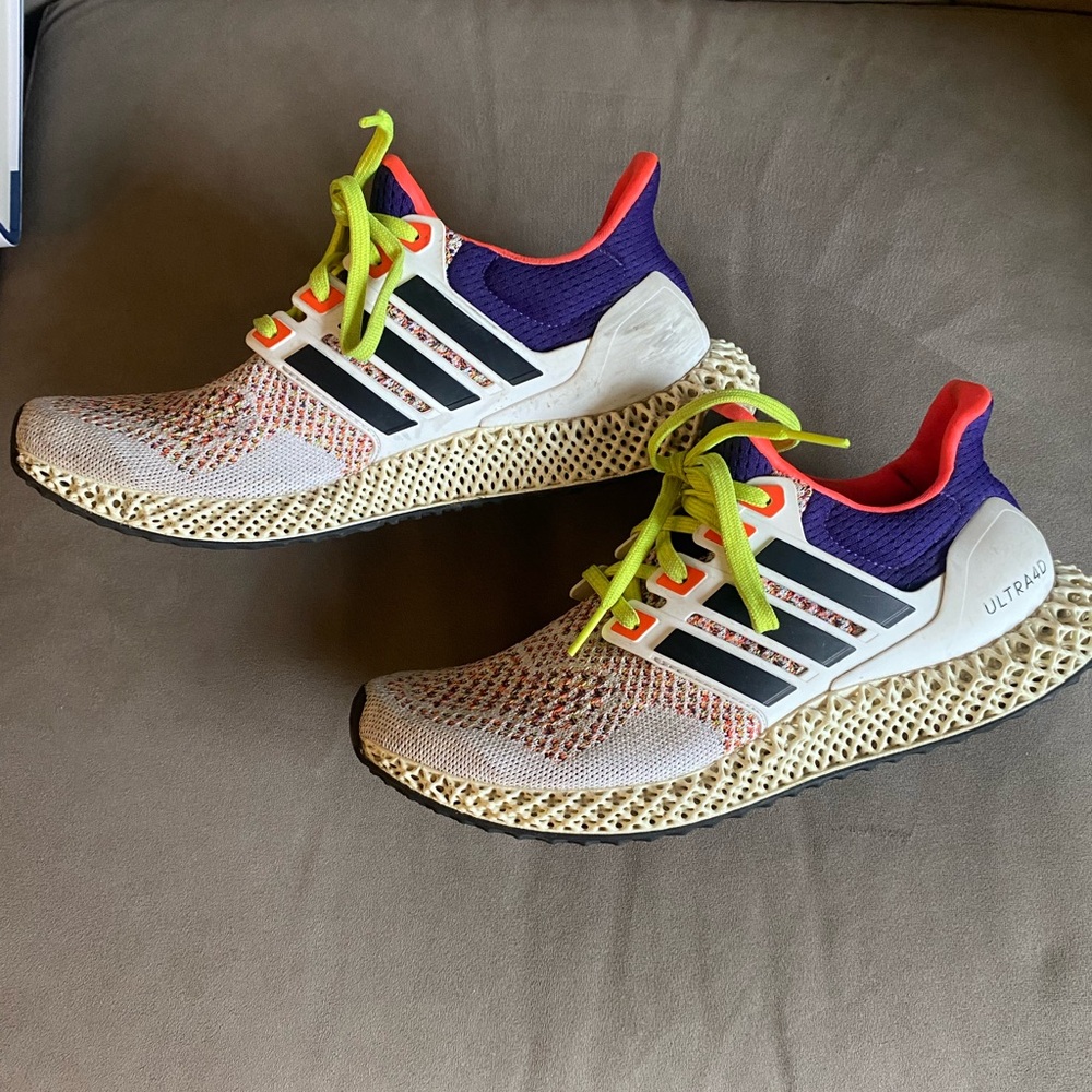 2022 Adidas Ultra 4D 'White Solar Red' - Size 8